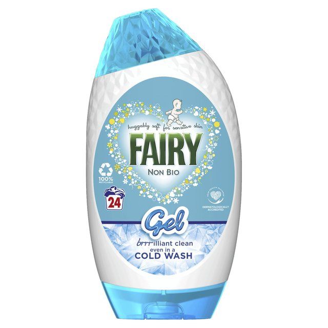 Fairy Non Bio Washing Liquid Gel For Sensitive Skin 24 Washes Laundry M&S   