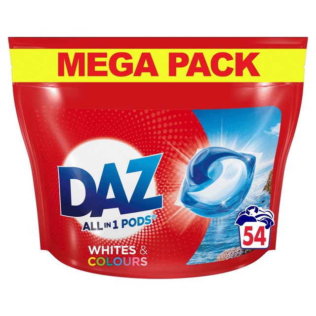 Daz Brilliant White Pods Washing Capsules 54 Washes Laundry M&S   