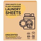 Zero Waste Club Detergent Sheets Plastic Free - Unscented Laundry M&S Default Title  