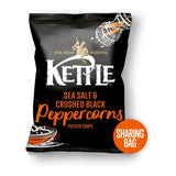 KETTLE Sea Salt & Crushed Black Peppercorns Crisps, Nuts & Snacking Fruit M&S   