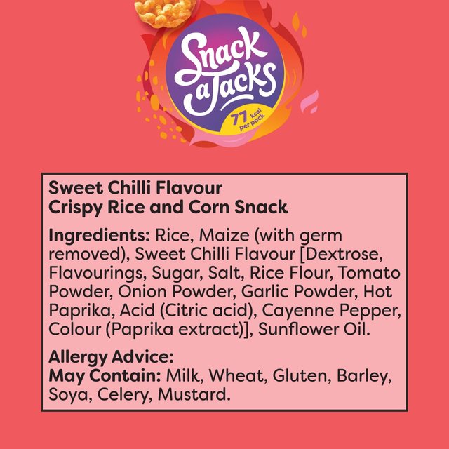 Snack a Jacks Sweet Chilli Multipack Rice Cakes Food Cupboard M&S   