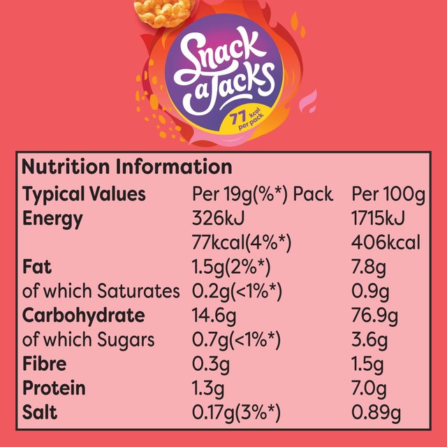 Snack a Jacks Sweet Chilli Multipack Rice Cakes Food Cupboard M&S   