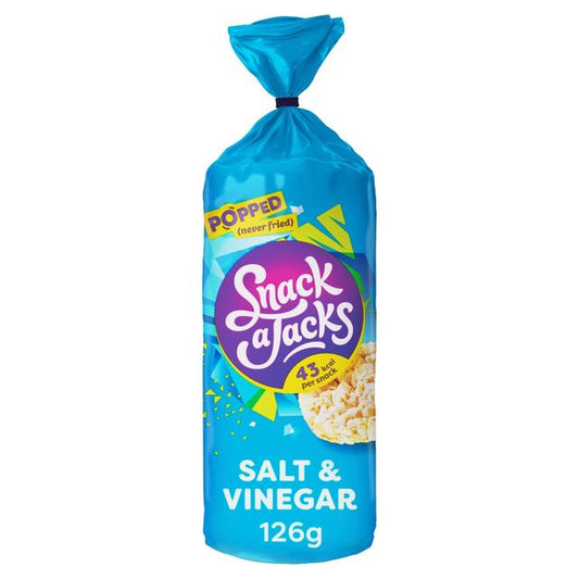Snack a Jacks Salt & Vinegar Jumbo Rice Cakes Crisps, Nuts & Snacking Fruit M&S Title  