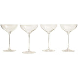 M&S The Sommelier's Edit Set of 4 Champagne Saucers 'One Size Clear Tableware & Kitchen Accessories M&S   