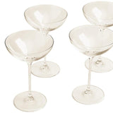 M&S The Sommelier's Edit Set of 4 Champagne Saucers 'One Size Clear Tableware & Kitchen Accessories M&S   