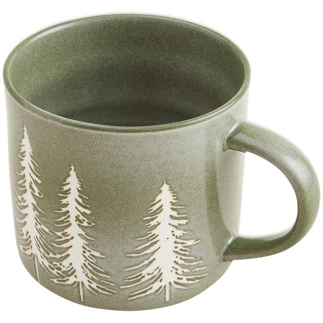 M&S Jumbo Trees And Infuser Mug Set '1SIZE Green Mix Tableware & Kitchen Accessories M&S   