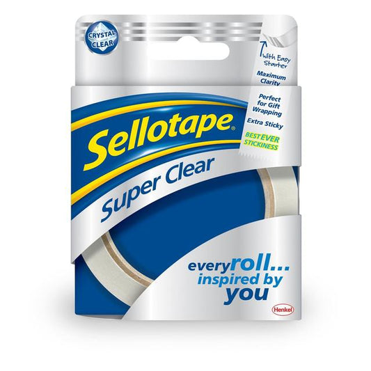Sellotape Super Clear, 24mm HOME, GARDEN & OUTDOOR M&S   