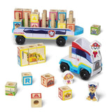 Melissa & Doug PAW Patrol ABC Wooden Block Truck Toys & Kid's Zone M&S   