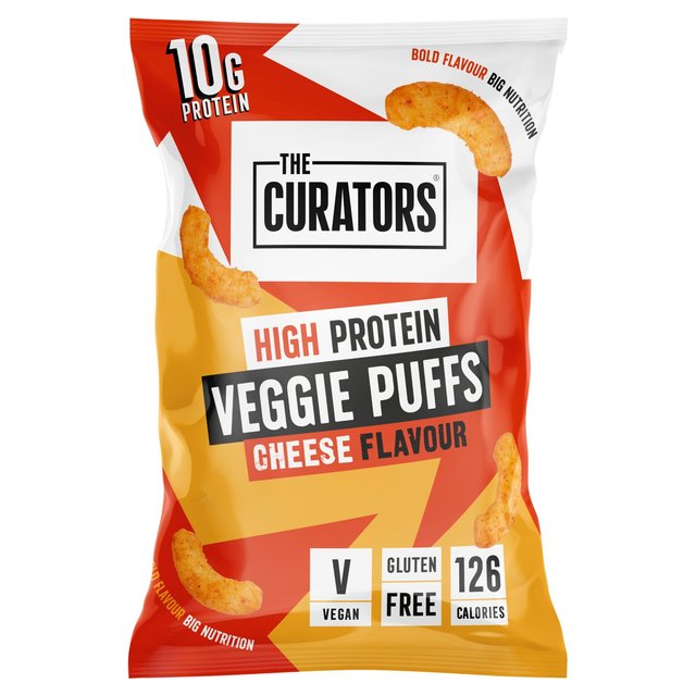 The Curators High Protein Veggie Puffs Cheese Flavour