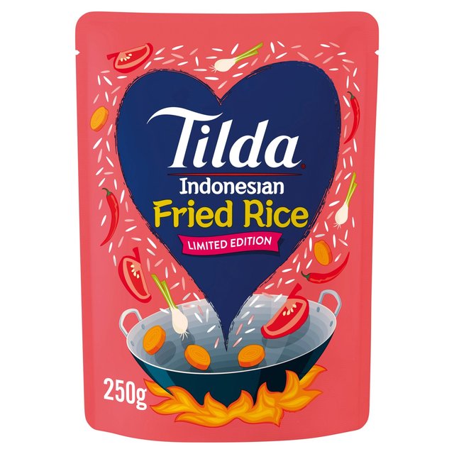 Tilda Microwave Limited Edition Indonesian Fried Long Grain Rice Rice, Pasta & Noodles M&S Default Title  