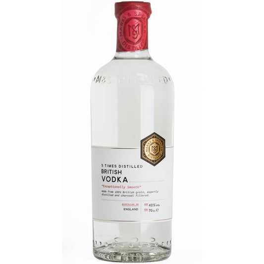 M&S Distilled 5 Times Distilled British Vodka Liqueurs and Spirits M&S   