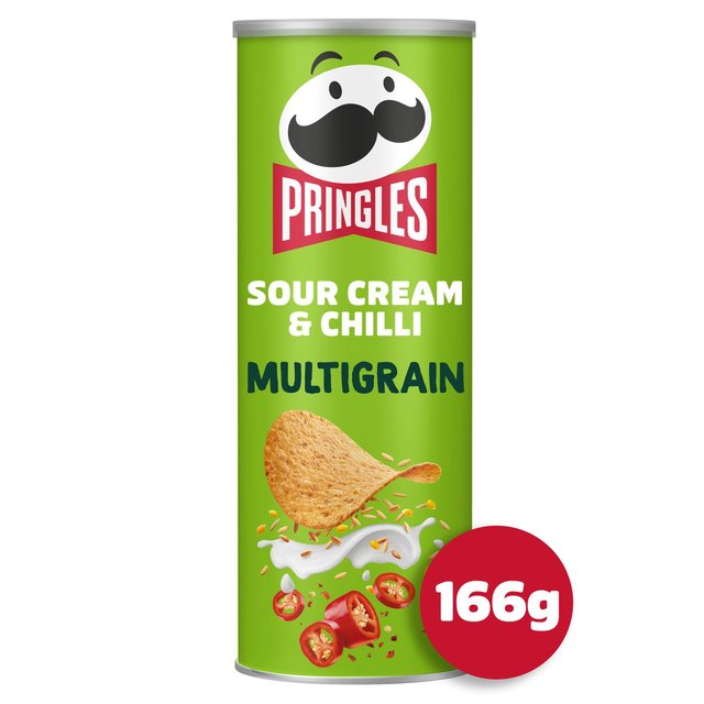 Pringles Multigrain Less Salt Sour Cream & Chilli Sharing Crisps