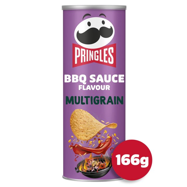 Pringles Multigrain Less Salt BBQ Sauce Flavour Sharing Crisps Crisps, Nuts & Snacking Fruit M&S Title  