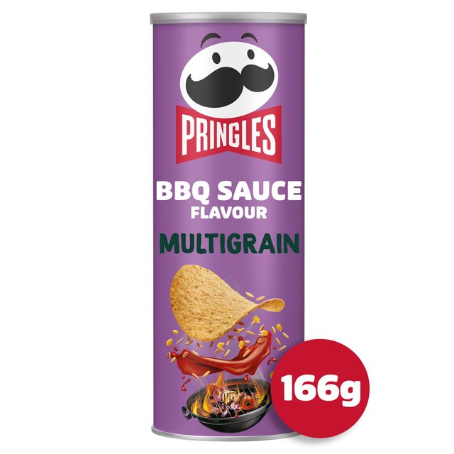 Pringles Multigrain Less Salt BBQ Sauce Flavour Sharing Crisps