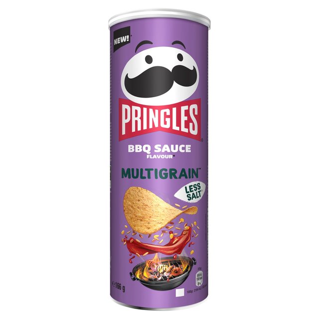 Pringles Multigrain Less Salt BBQ Sauce Flavour Sharing Crisps Crisps, Nuts & Snacking Fruit M&S   