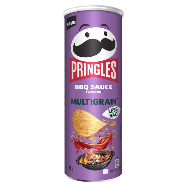 Pringles Multigrain Less Salt BBQ Sauce Flavour Sharing Crisps