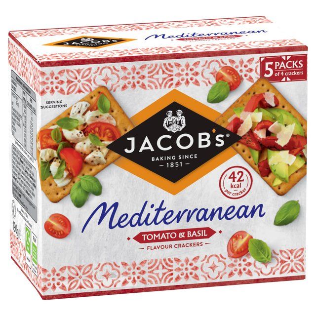 Jacob's Mediterranean Tomato and Basil Biscuits, Crackers & Bread M&S   