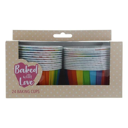 Baked With Love Rainbow Baking Cases Sugar & Home Baking M&S Title  