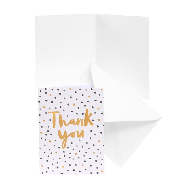 Spotty Thank You Card Pack 10pk Miscellaneous M&S   