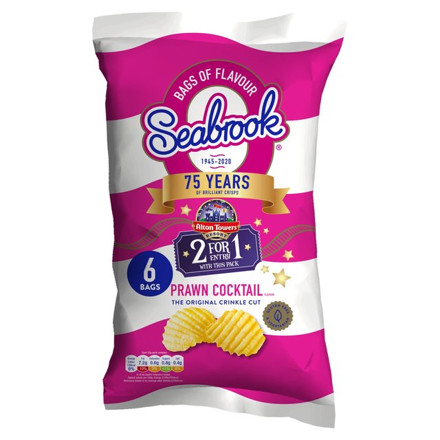 Seabrook Crinkle Cut Prawn Crisps