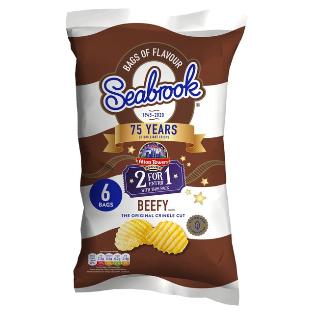 Seabrook Crinkle Cut Beefy Crisps