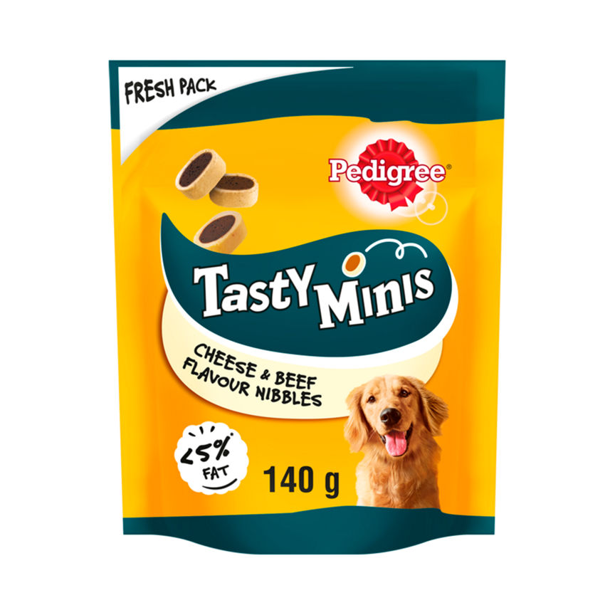 Pedigree Tasty Minis Adult Dog Treats Cheese & Beef Nibbles