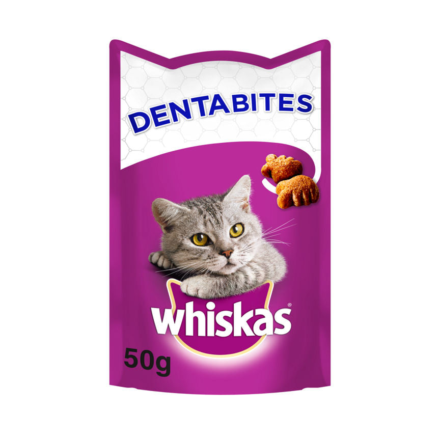 Whiskas Dentabites Adult Cat Dental Treat Biscuits with Chicken