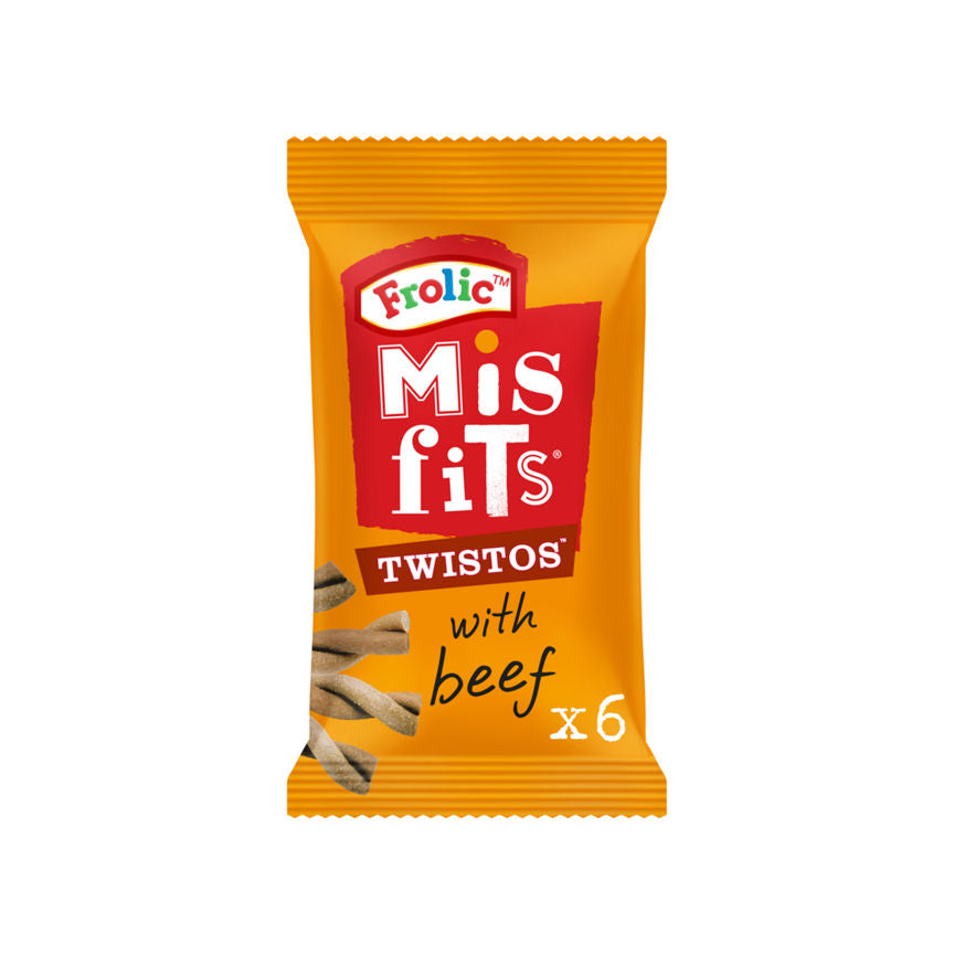 Misfits Twistos Dog Treats with Beef