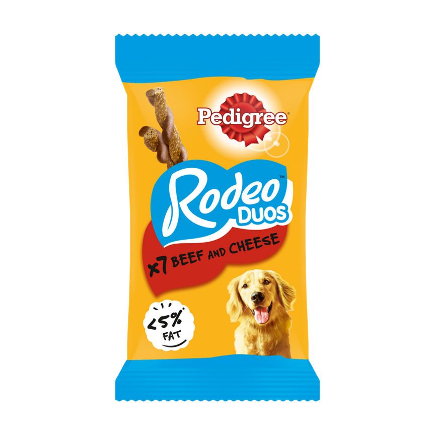 Pedigree Rodeo Duos Adult Dog Treats with Beef & Cheese 7 Chews