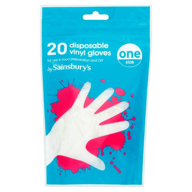 Sainsbury's Disposable Vinyl Gloves x20