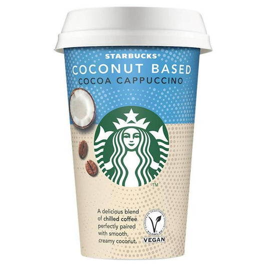 Starbucks Coconut Based Cocoa Cappuccino 220ml All tea & coffee Sainsburys   