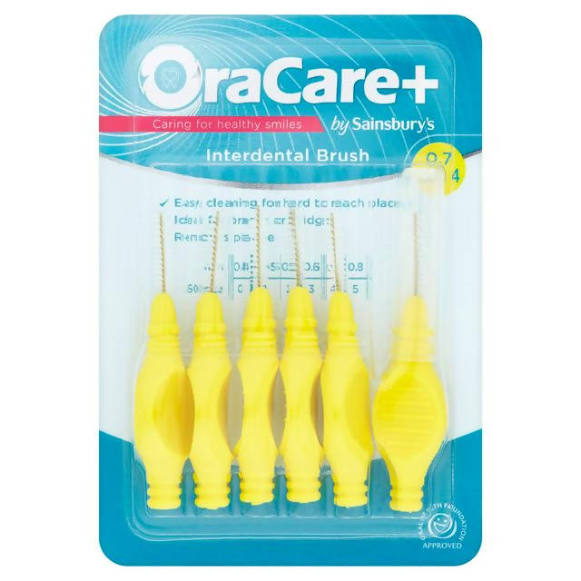 OraCare+ Interdental Brush 0.7mm Yellow