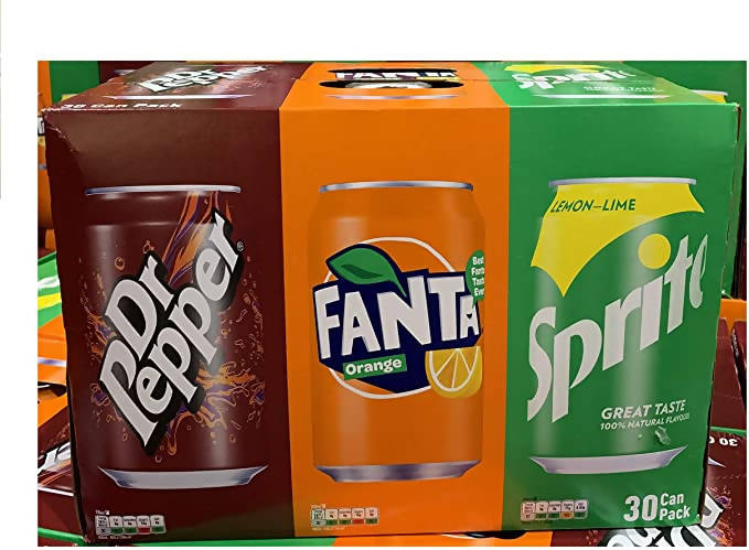 VARIETY PACK FANTA X DR PEPPER X SPRITE 30 X 330ML