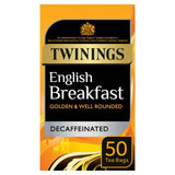 Twinings Decaffeinated English Breakfast Tea, 50 Tea Bags Tea Sainsburys   