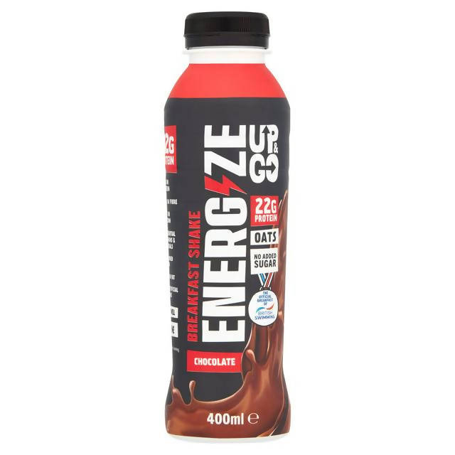 Up & Go Energize Breakfast Shake Chocolate 400ml Flavoured milk Sainsburys   