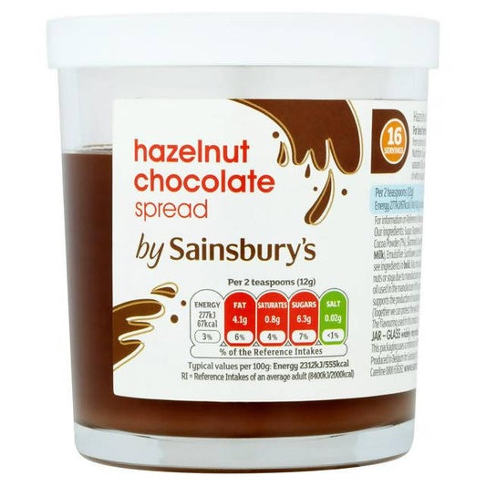 Sainsbury's Hazelnut Chocolate Spread 200g Chocolate & sweet spreads Sainsburys   