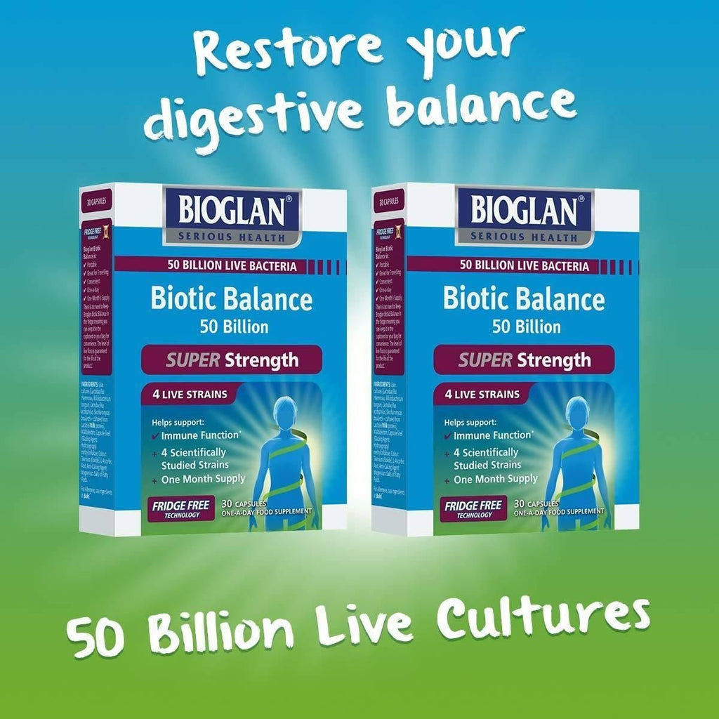 Bioglan Biotic Balance Super Strength, 2 x 30 Capsules (2 Months Supply)