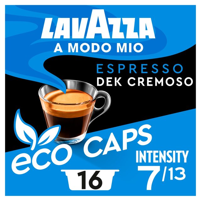 Lavazza A Modo Mio Compostable Dek Cremoso Coffee Capsules Food Cupboard M&S   