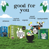 Clipper Organic Fairtrade Green Tea Bags with Peppermint Fairtrade M&S   