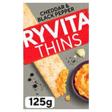 Ryvita Cheddar & Black Pepper Thins Food Cupboard M&S Default Title  