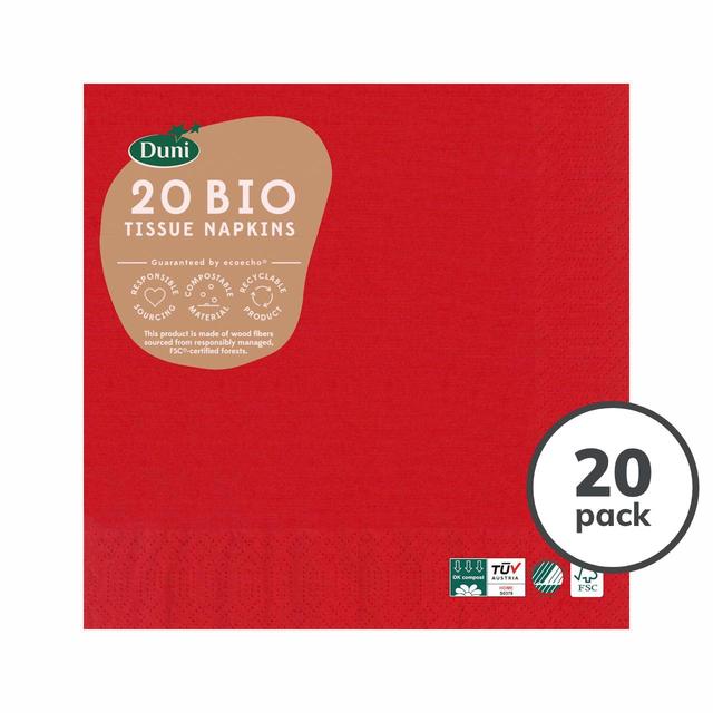 Red Compostable Paper Napkins Home, Garden & Outdoor M&S   