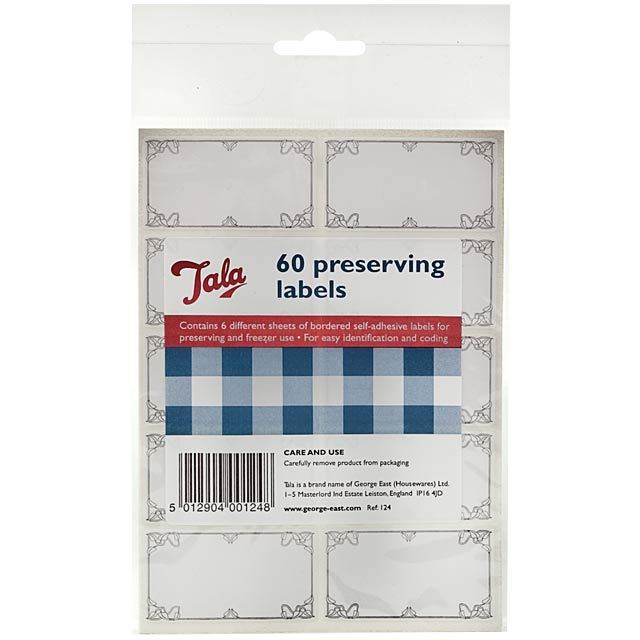 Tala 60 Preserve Jam Jar Labels Sugar & Home Baking M&S Default Title  