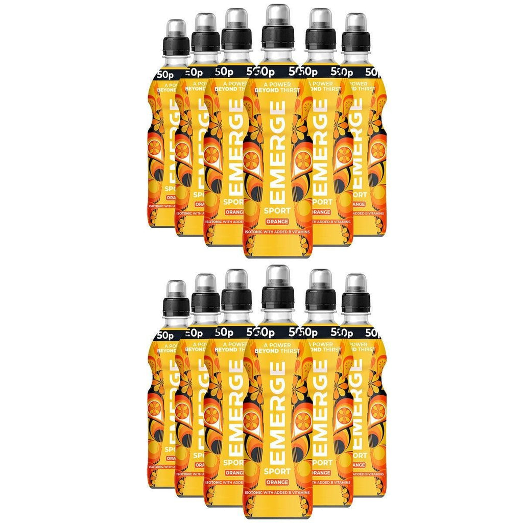 Emerge Isotonic Orange Energy Drink, 12 x 500ml