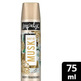 Impulse Body Spray Deodorant, Hint of Musk 75ml For her Sainsburys   