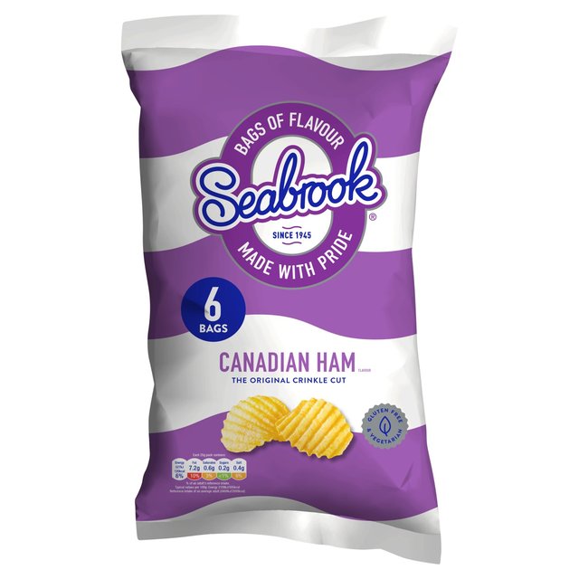 Seabrook Crinkle Cut Canadian Ham Crisps Snacks & Confectionery M&S Default Title  