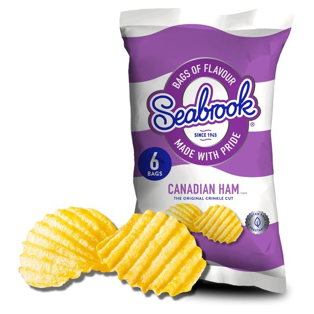 Seabrook Crinkle Cut Canadian Ham Crisps