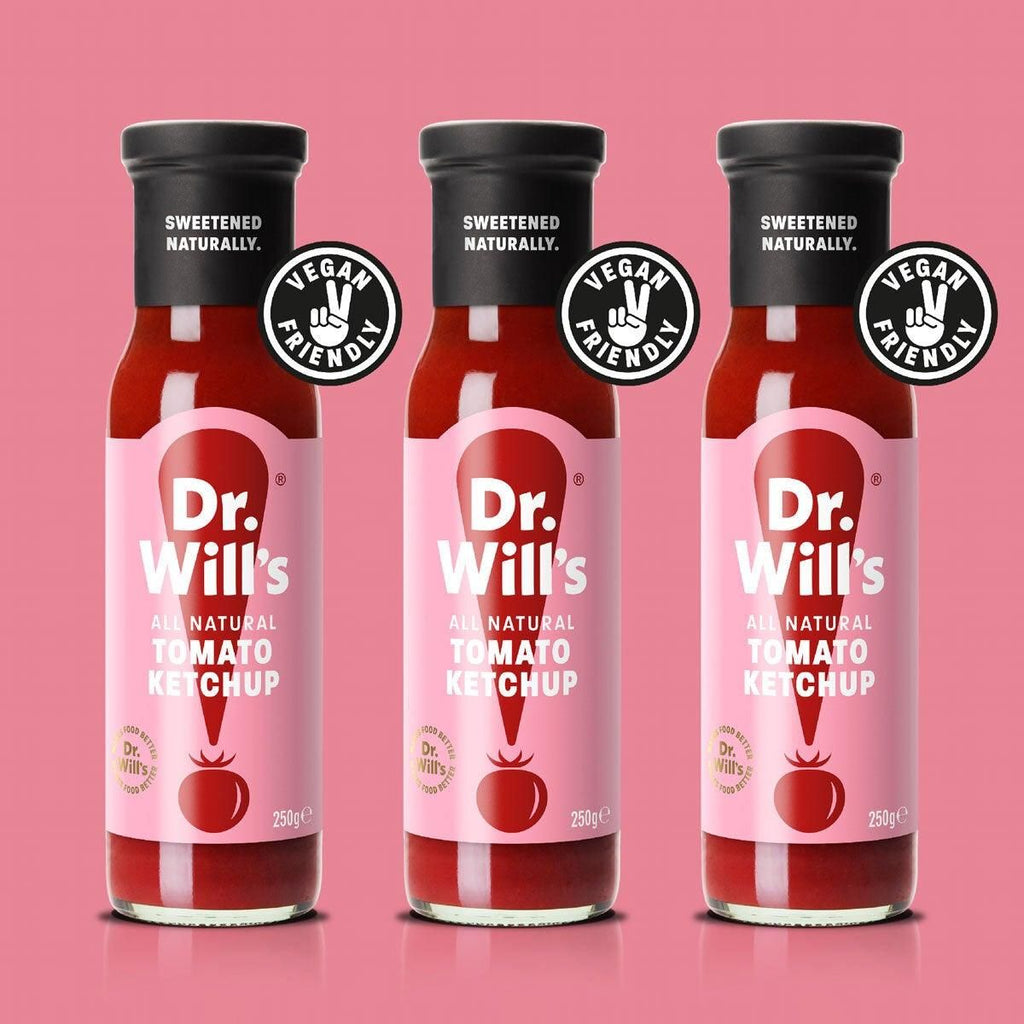 Dr Will's All Natural Tomato Ketchup, 3 x 250ml