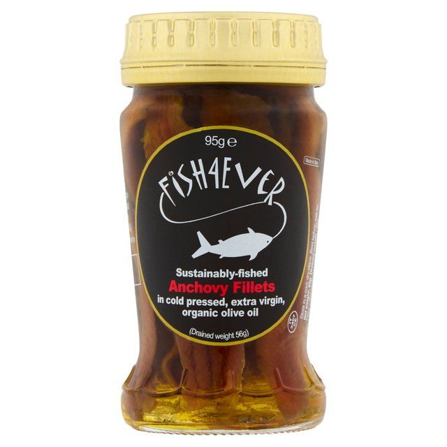 Fish 4 Ever Anchovies in Organic Olive Oil Food Cupboard M&S Default Title  