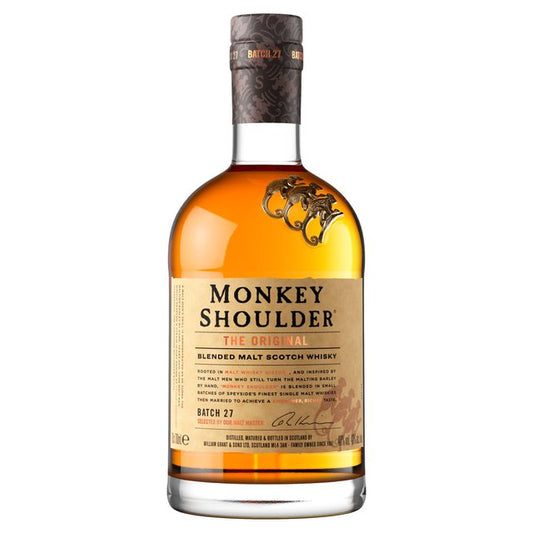 Monkey Shoulder Smooth & Rich Whisky Liqueurs and Spirits M&S Title  