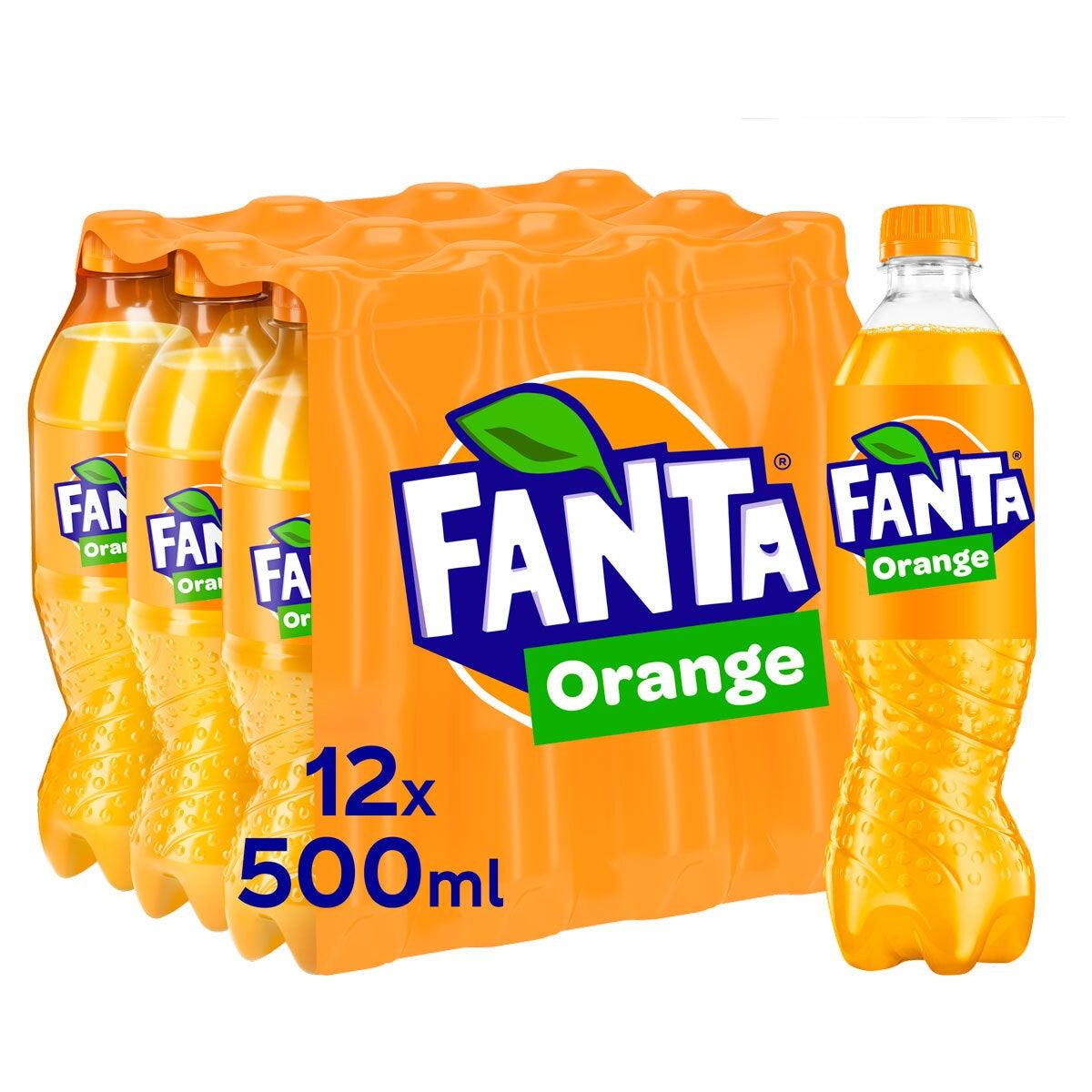 Fanta Orange, 12 x 500ml Soft Drink Costco UK weight  
